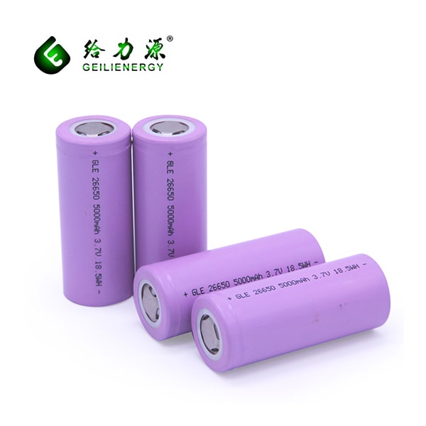GLE 26650 5000MAH rechargeable battery packs