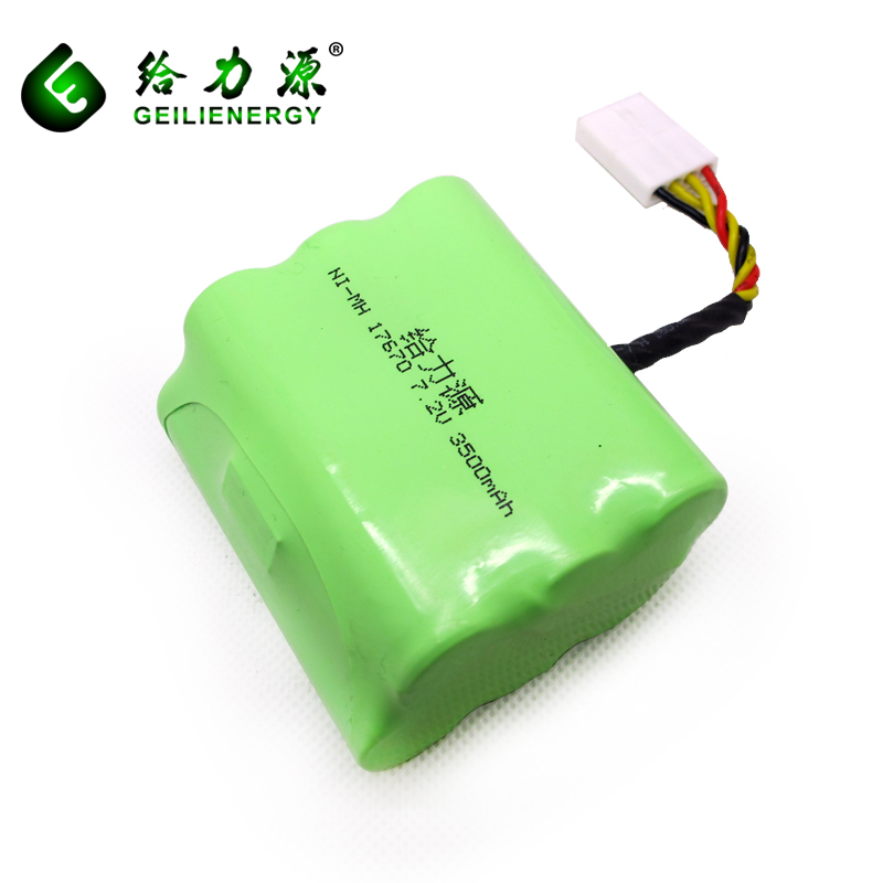 rechargeable battery pack,NI-MH 17670,7.2v 3500mah 
